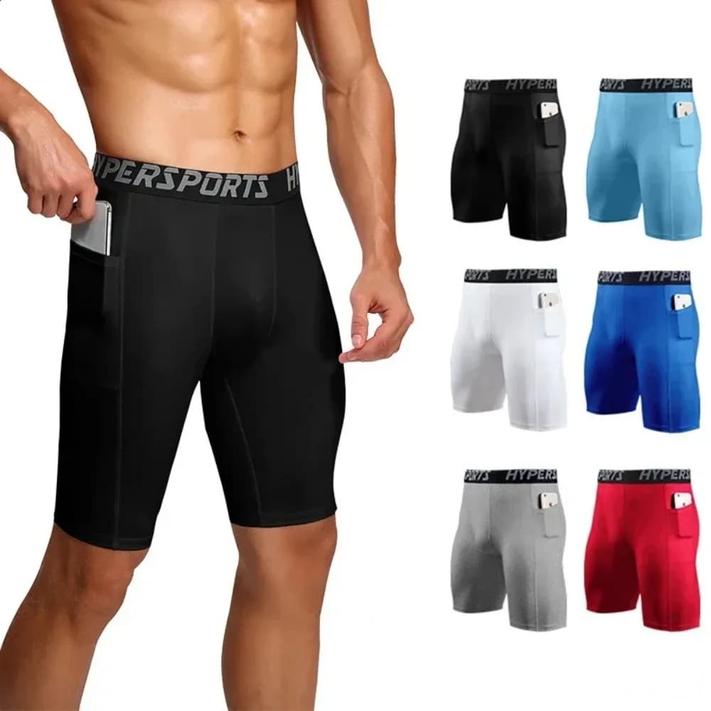Men's Compression Shorts 2025, Summer Sports Clothing, Training Leggings, Gym and Fitness Shorts, Running Sports Trousers