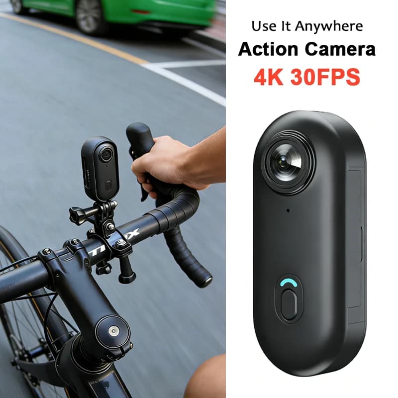4K Action Camera Vlogging Driving Cycling Professional Outdoor Accessories Strong Maganetic Record Photo Strap Flexible Vlogging