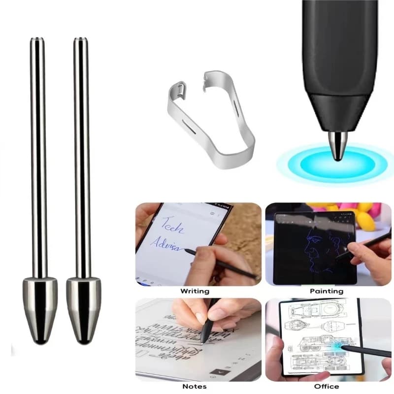 Punta di Ricambio per Penna Stilo Samsung S Pen in Lega di Titanio Resistente all'Usura per Tablet Samsung S6 Lite S7 S9 Note10/20 S22U S24U