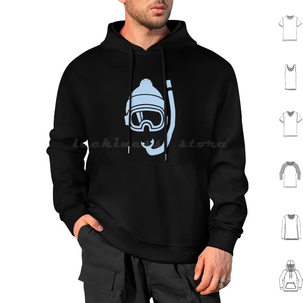 Snorkel Deep Powder Snow Hoodie Cotton Long Sleeved Ski Snowboard Skiing Skiing Lover Ski Skiing Skiing Ski Cross Country