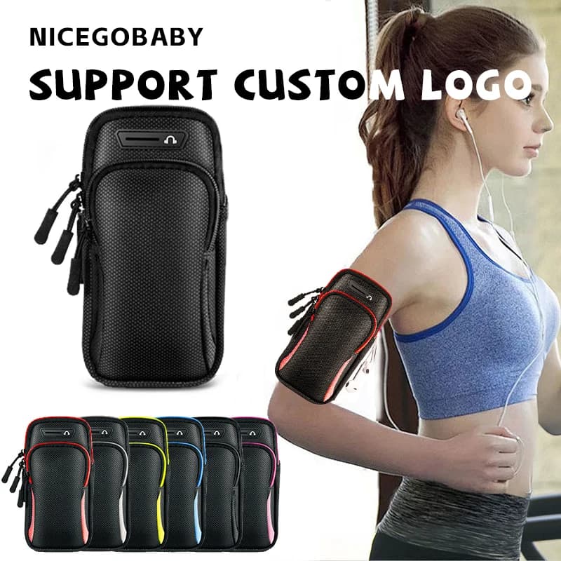 Men's and Women's Running Phone Arm Bag Arm Sleeved Sports Arm Sleeve Handbag Wrist bag Light and waterproof outdoor equipment