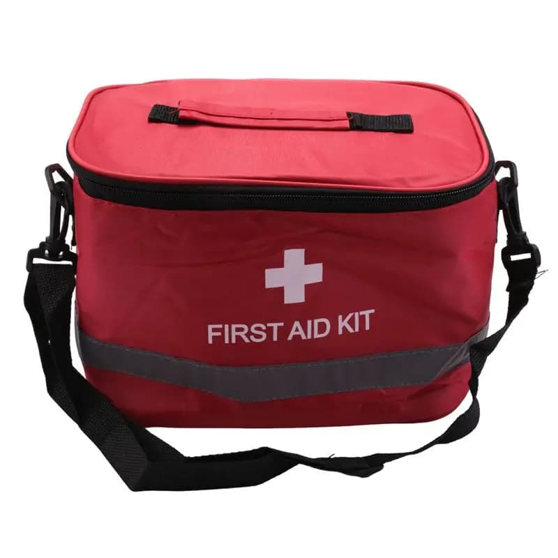 B29C-Outdoor First Aid Kit Sports Camping Bag Home Emergency Survival Package Red Nylon Striking Cross Symbol Crossbody Bag