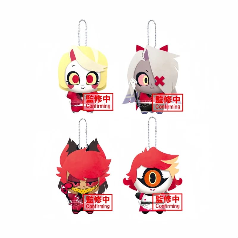 Genuine 11cm Hazbin Hotel Alastor Vaggie Charlie Plush Anime Doll Peripherals Soft Stuffed Ornament Pillow Toys Holiday Gift
