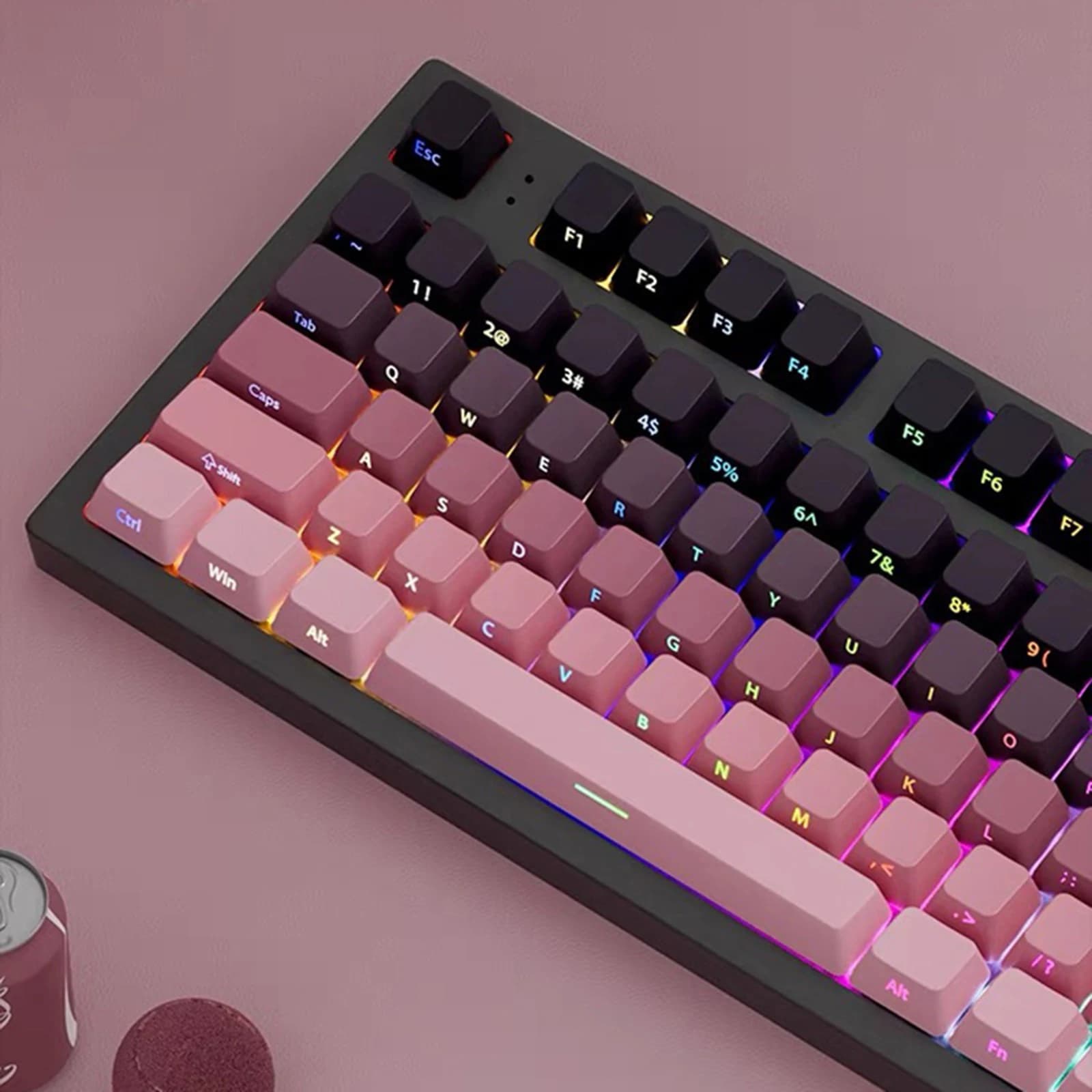 Printed laterally Shine Foam Covers through the OEM profile PBT Double Shot for MX Switches 130 + Keyboards