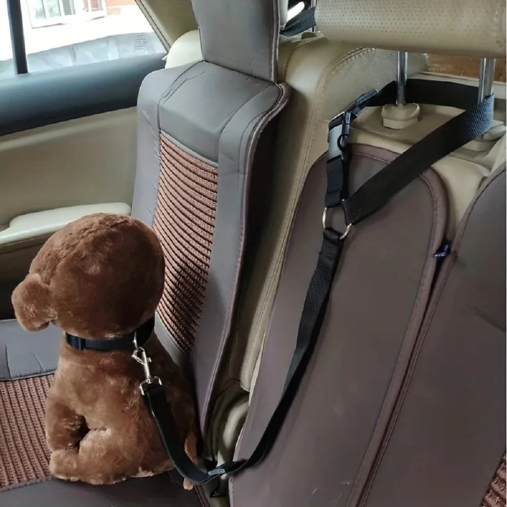 Cintura di Sicurezza per Animali Domestici, Guinzaglio in Nylon per Auto, Cintura di Sicurezza per Sedile Posteriore 40-55cm Regolabile, Collare per Cani, Accessori per Animali Domestici, Nero, Viola, Rosso