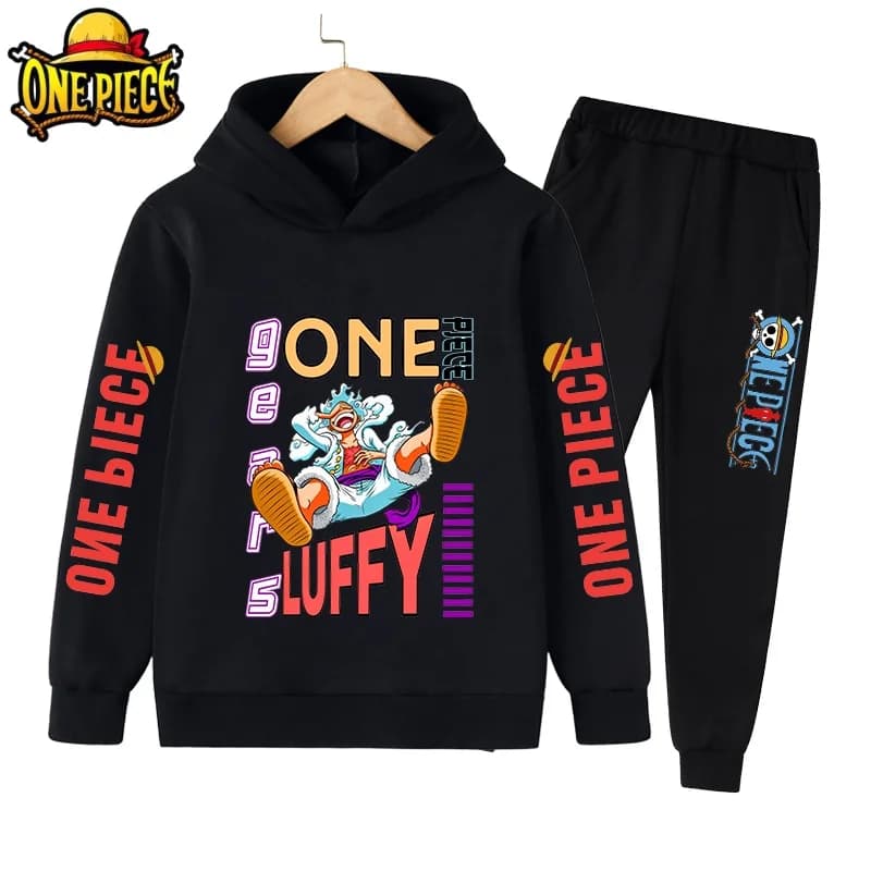 Nuova Felpa con Cappuccio Calda per Ragazzi Anime One Piece 2026, Pullover Oversize alla Moda per Bambini, Giacca Hip-Hop per Bambini