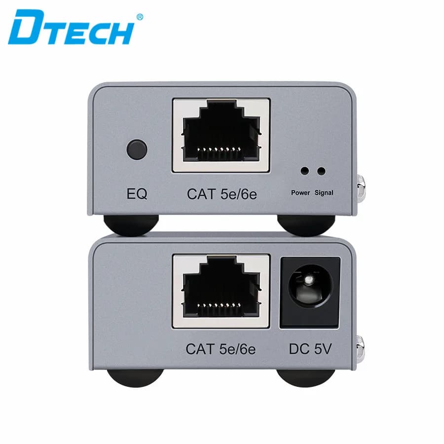 DTECH 50M 4K 1080P@60Hz Single cable Cat5e/6e DC5V 1 input 2 outputs Super extender Hdmi for monitor