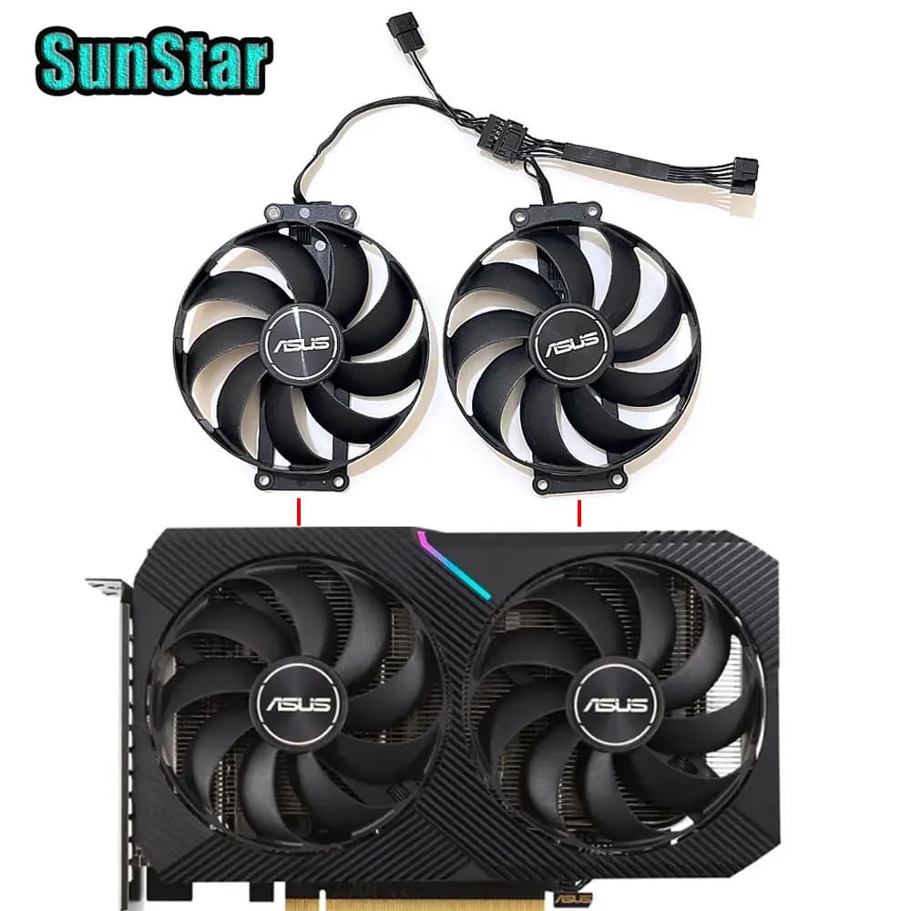 Nuovo originale 6PIN 87MM CF9010U12S T 129215 Ventola di raffreddamento della scheda video SU, per ASUS RTX 3060, scheda video MINI RTX 3060 TI 8G