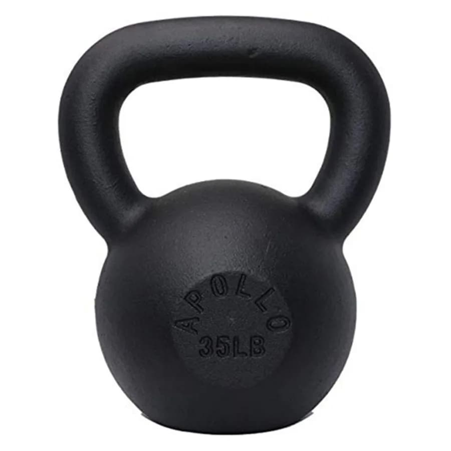 Kettlebell in ghisa massiccia da 35 libbre, ideale per allenamento della forza e sviluppo muscolare, supporto per il ritiro e la consegna a domicilio, uso quotidiano.