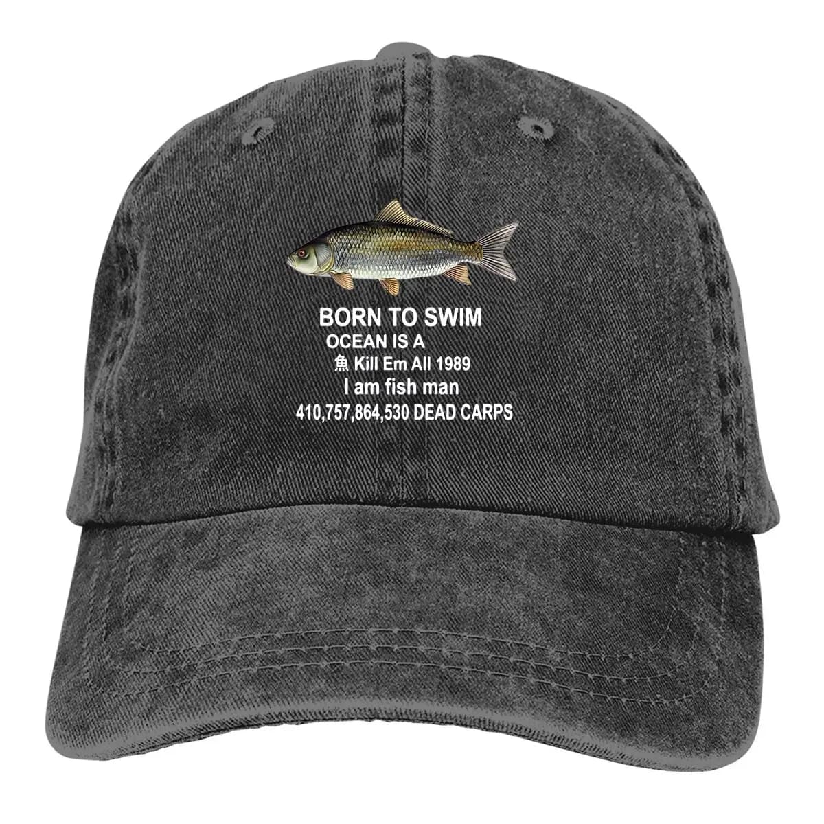 Born To Swim Ocean Is Baseball cap man hats woman visor protection Snapback swimming headphones