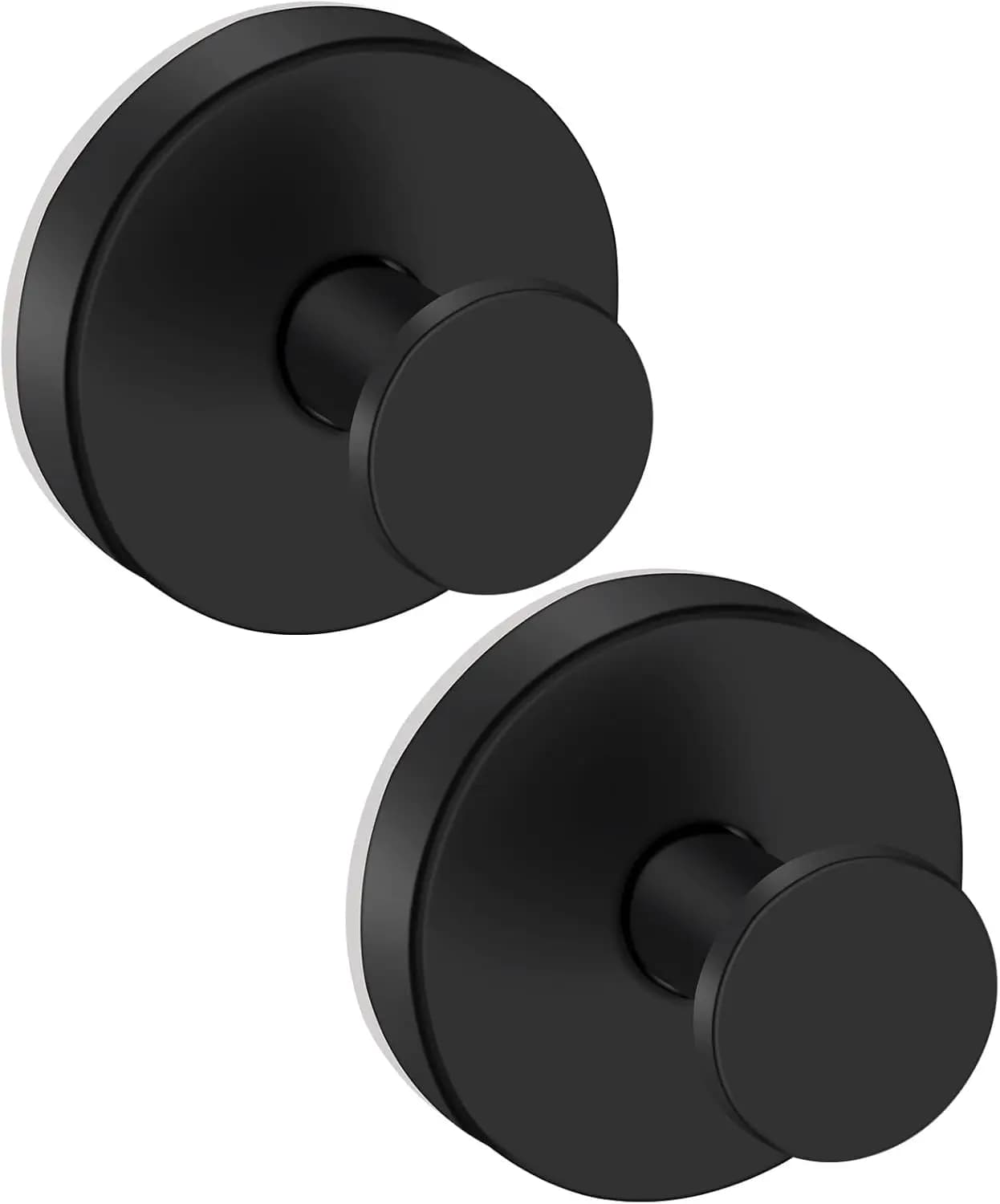Ganci a ventosa per doccia, ganci per ghirlande per porta d'ingresso, ganci rimovibili per asciugamani per finestra del bagno, confezione da 2, neri