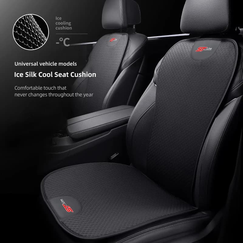Car Seat Back Car Seat Car Seat Car Seat Car Seat Back Cover for cushions for ice silk linen seats for line ST Ford Focus Mustang Fiesta Puma Ranger Kuga MK7 MAX F150