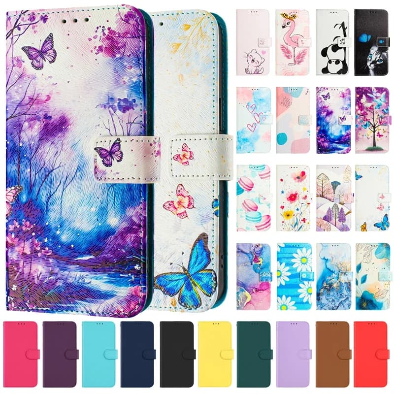 Luxury Flip Leather Case For Samsung Galaxy S10+ Plus Flip Cover on For SAM S10E S10 Lite 5G Wallet Bags Flower Cases Shell 2025