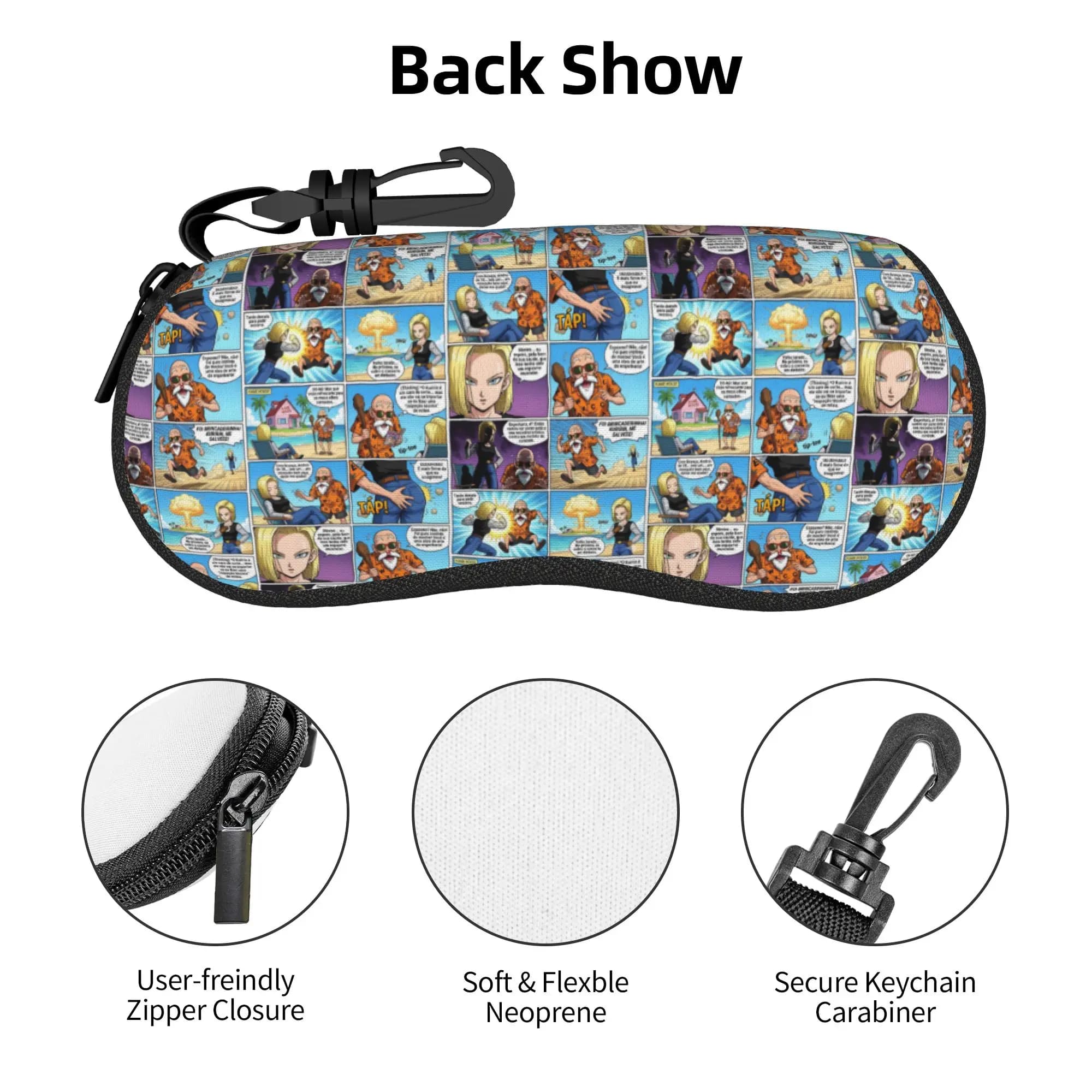 D-Dragon B-Ball Master Roshi Glasses Case Cool pervert's Android Shell Eyeglasses Case Sunglasses Box