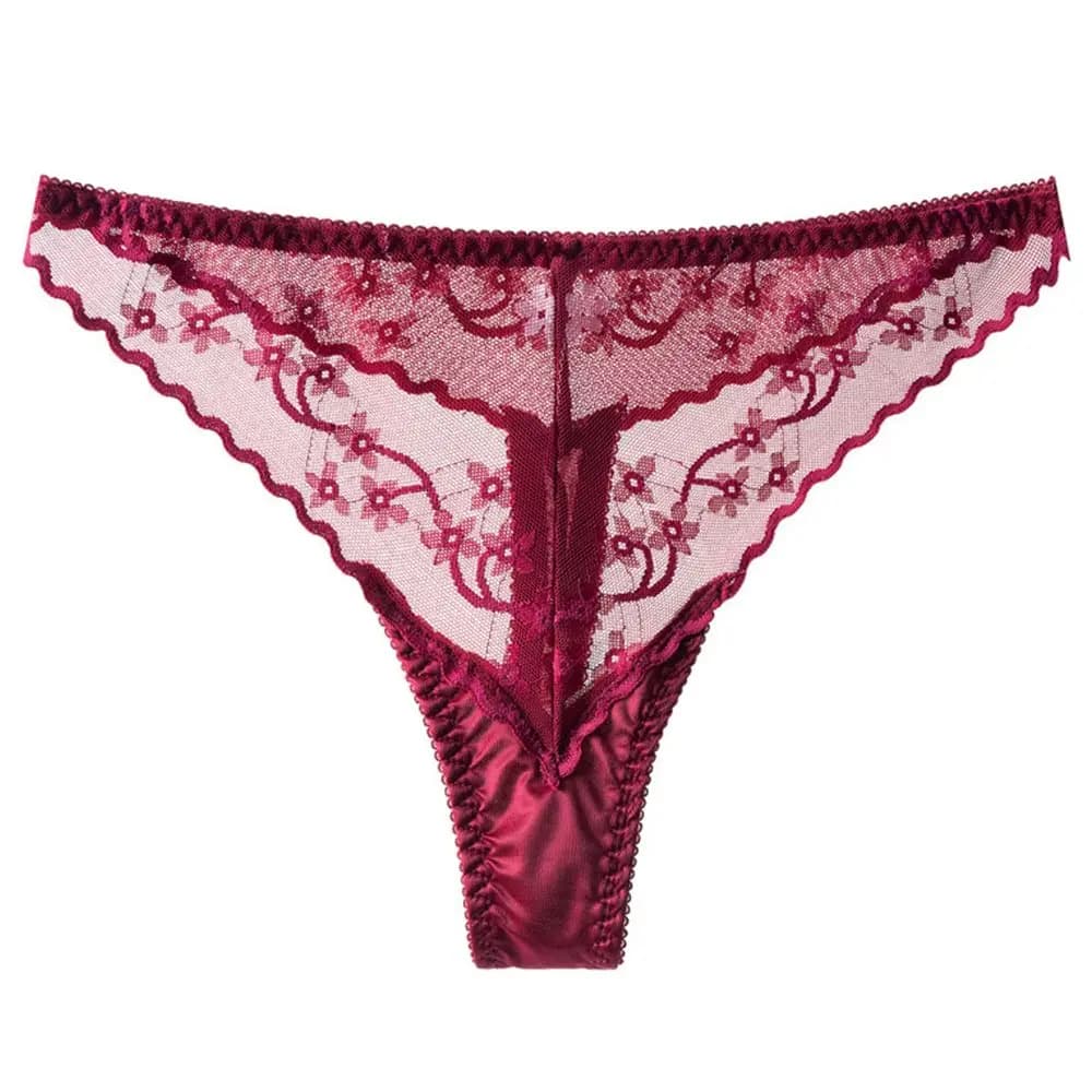 Solid Colors Sexy Girls G-String Ice Silk Fitness Waist Thickness Lace Mutandine Underwear Korean Style Ladies Lingerie
