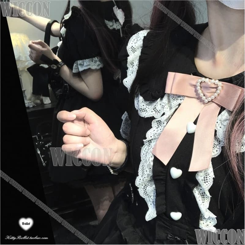 Pink/Black Top Sweet Cool Shirt Y2K Jirai Kei Cosplay Clothes Young Woman Daily Suit Halloween Christmas Event Festival Carnaval