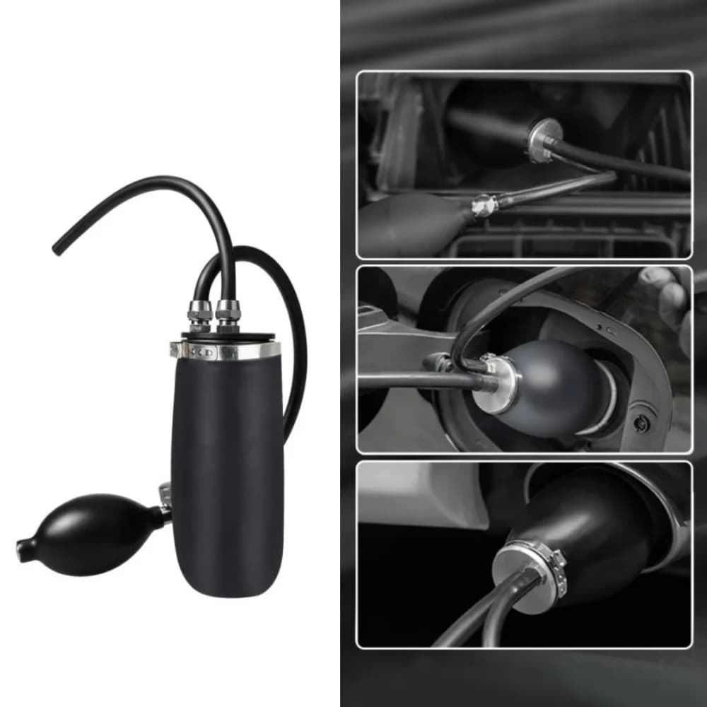 1Pc Adattatore di Aspirazione Rapida Per Auto Nero Rilevatore di Perdite di Fumo Strumento Diagnostico Airbag Tubo di Aspirazione Aria Del Motore Tamburo Diagnostico Airbag