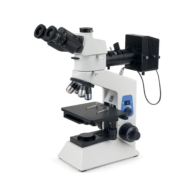Microscopio metallografico trinoculare, rilevamento di circuiti su chip conduttivi, analisi tessutale SGO-BH200