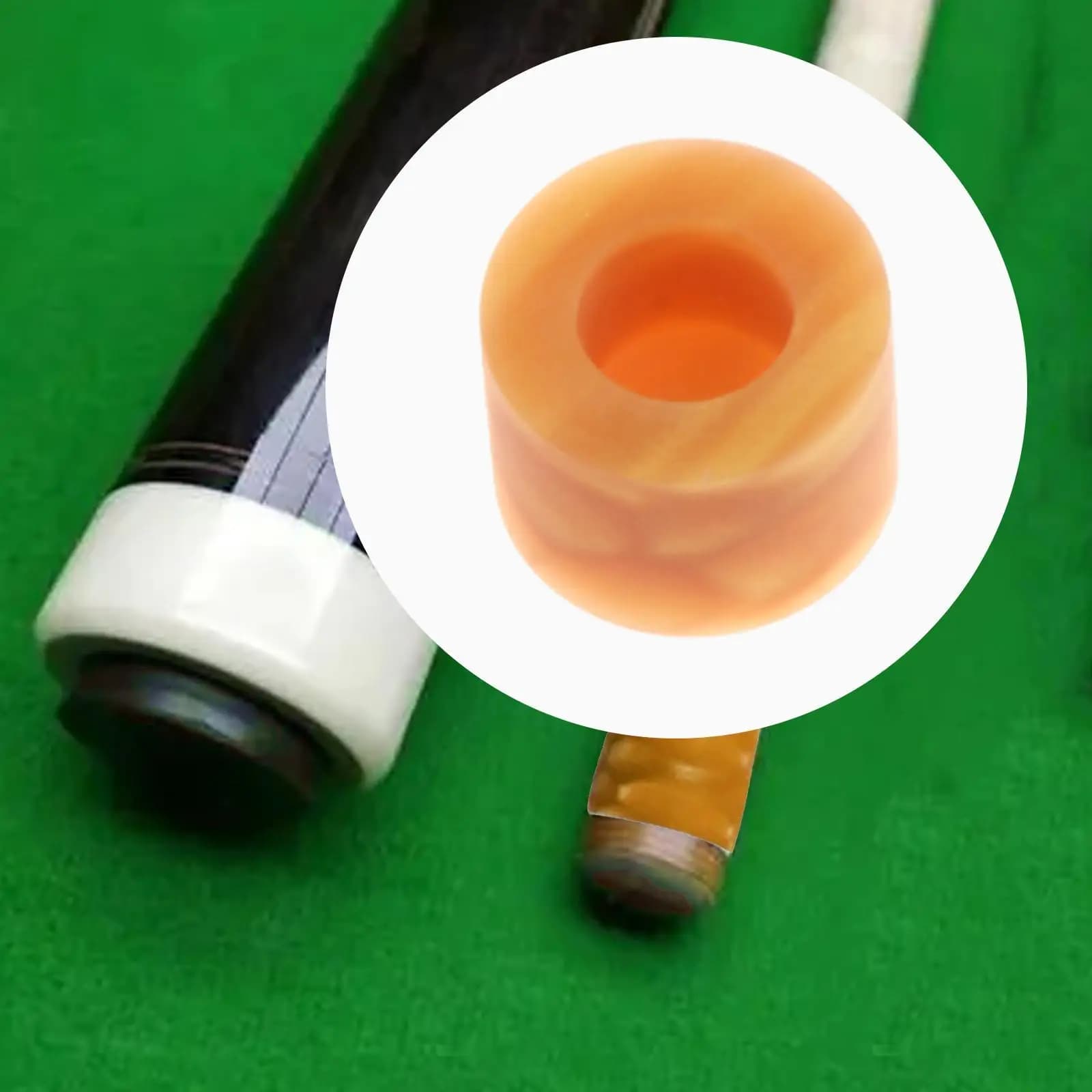 Sturdy Stone Billiard Cue Ferrule Portable Tube for Pool Cue Tip Replacement Billiards Equipment