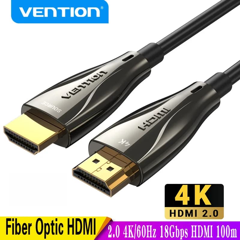 Vention Cavo HDMI in fibra ottica 4K/60Hz 2.0 Cavo HDMI per Xiaomi Mi Box PS5 5m 10M 20m Splitter HDMI HDR10 ARC HDCP2.2 3D 18Gbps