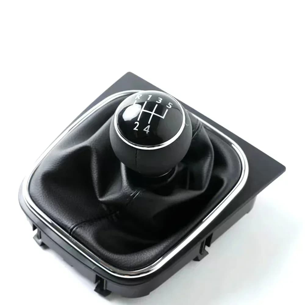 Pomello del Cambio con Cuffia in Pelle per VW Jetta MK6 MK5 R32 2004-2014, per Volkswagen Golf 5 V Golf 6, Accessori Auto