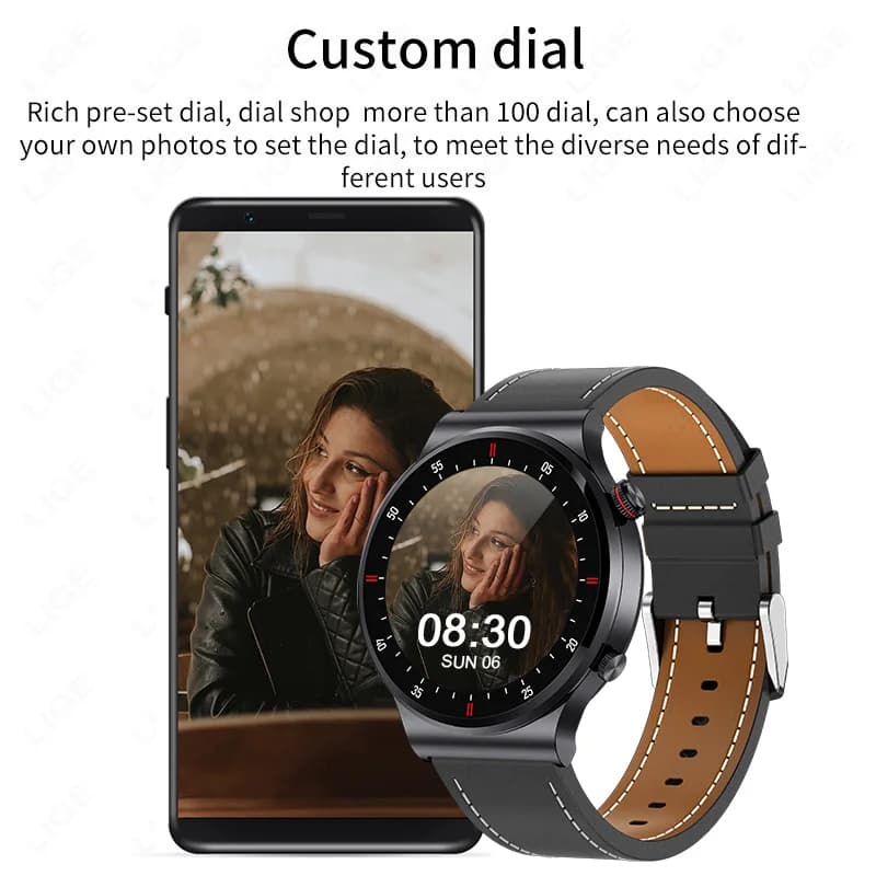 LIGE 2026 PPG Smartwatch di Lusso per Uomo, Chiamate Bluetooth, Orologio Fitness Impermeabile, Smartwatch Sportivo da Polso per Donna Android