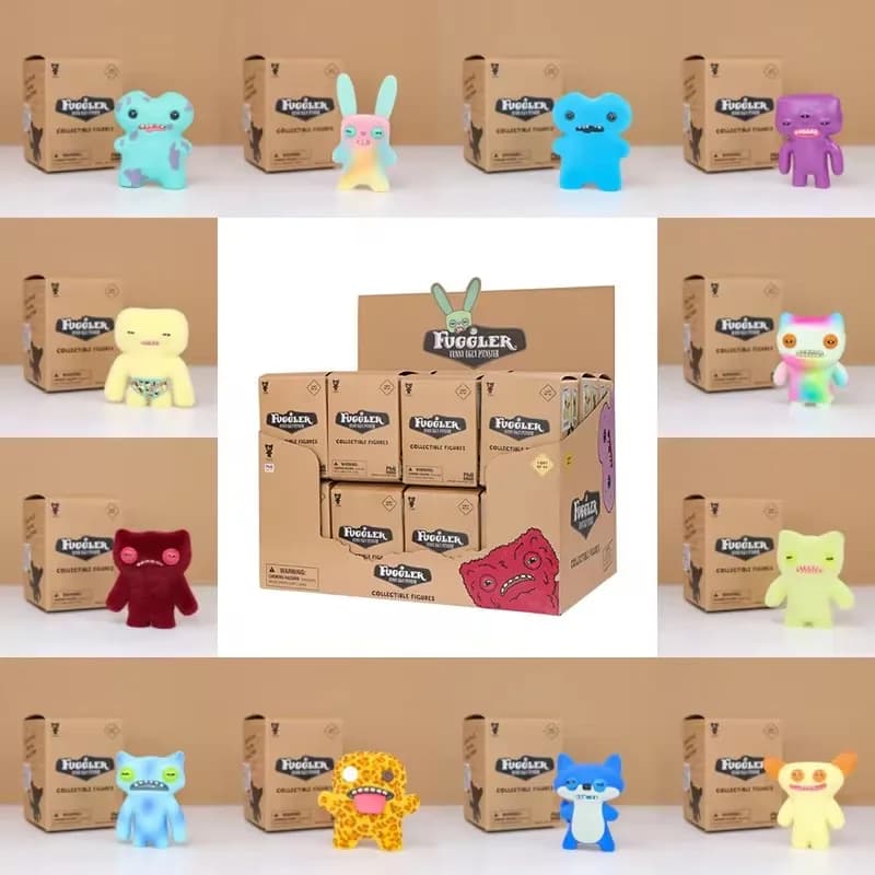 Figure giocattolo Fuggler originali, scatola cieca, mostri divertenti denti brutti, action figure Fugglers, bambole modello da collezione, regalo per bambini