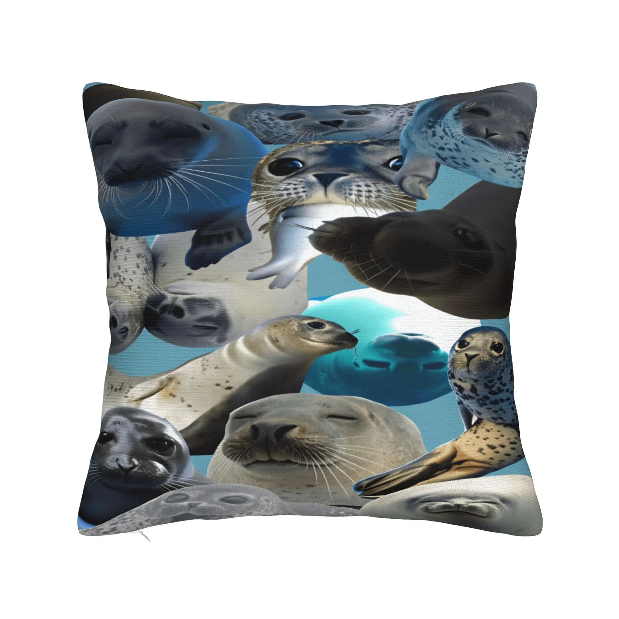 Pillow Case Seal Sea Comfy Pillow Cover For Sofa Couch Bed Living Room Cute Funny Pillowcases