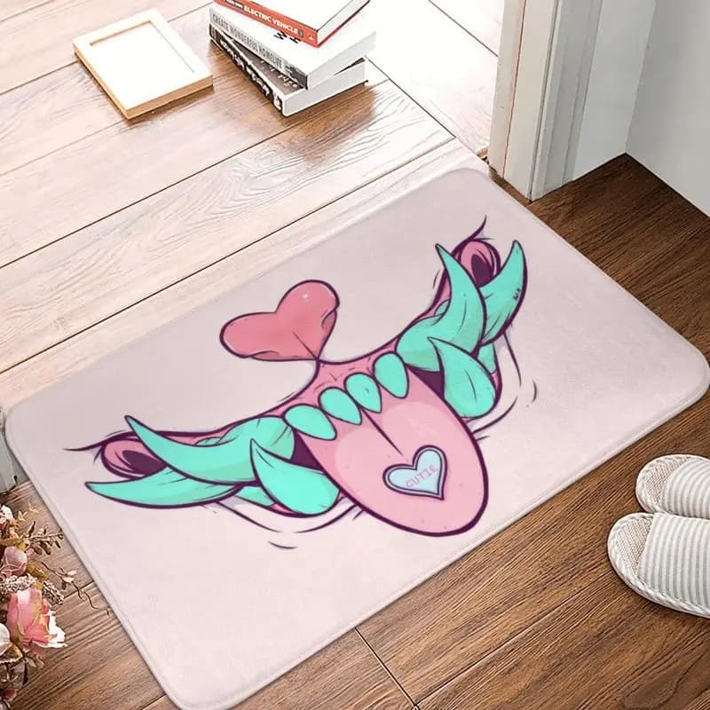 Custom Sweet tooth Oni Hannya Monster Zerbino Japanese Vaporwave Demone Bathroom Kitchen Toilet Mat 40*60 cm