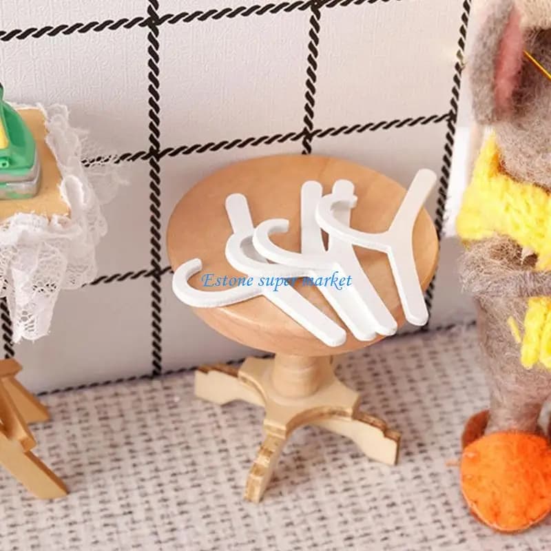 090B 10 grucce in miniatura per casa delle bambole, gioco ruolo fantasioso per bambini