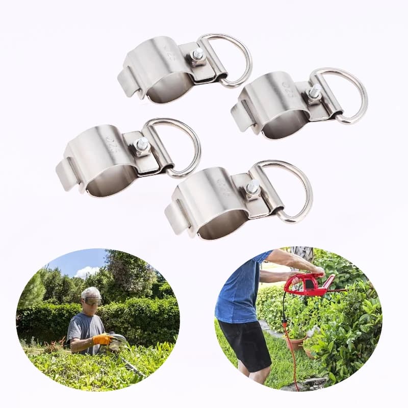 1/4 pezzi universale tracolla trimmer albero morsetto filo di messa a terra morsetto per tubi cordless string trimmer parti di attrezzature da giardino