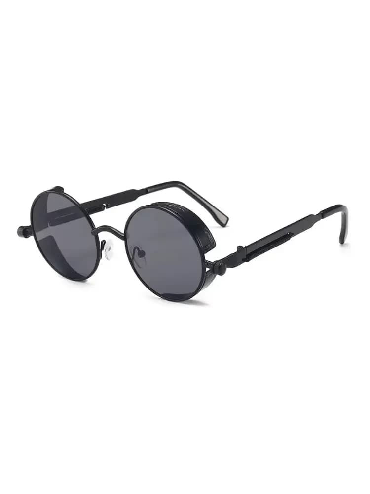 Retro round steampunk sunglasses for men ideal for diving fishing and vacation use