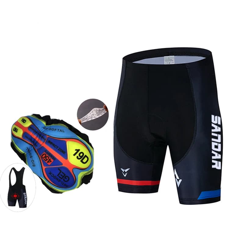Pantaloncini da ciclismo da uomo 19D ammortizzanti realizzati in tessuto resistente ai raggi UV. Molto adatto ai giorni caldi e i percorsi difficili. Acquista ora!