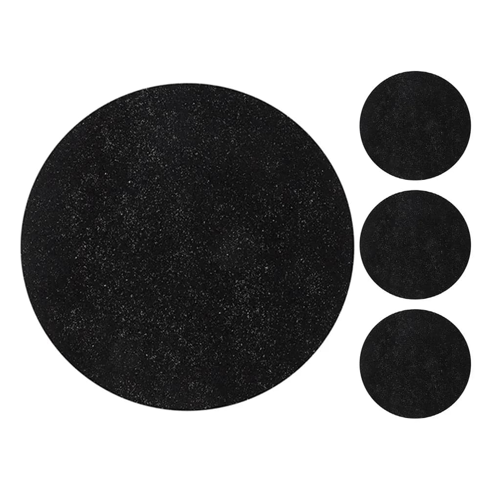 4Pcs Kitchen Trash Bin Charcoal Filters Round Design High-Efficiency Deodorizer Fiber Cotton Compost Bin Filter Replacement Pads