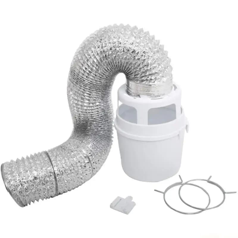 D0AB 3 IN 1 Dryer Vent Set Include Dryer Vent Bucket and Dryer Hose with Duct for Electric Dryer Easy Installation