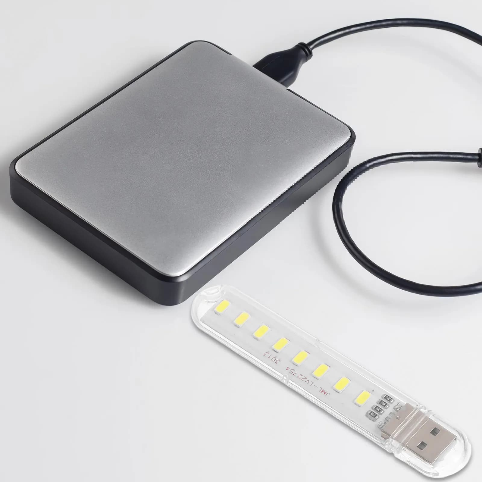Lampada da scrivania portatile con luce notturna a LED da 4 pezzi, USB Plug and Play, ottima fattura, illuminazione a laminazione completa, angolo di illuminazione stabile, decorativa