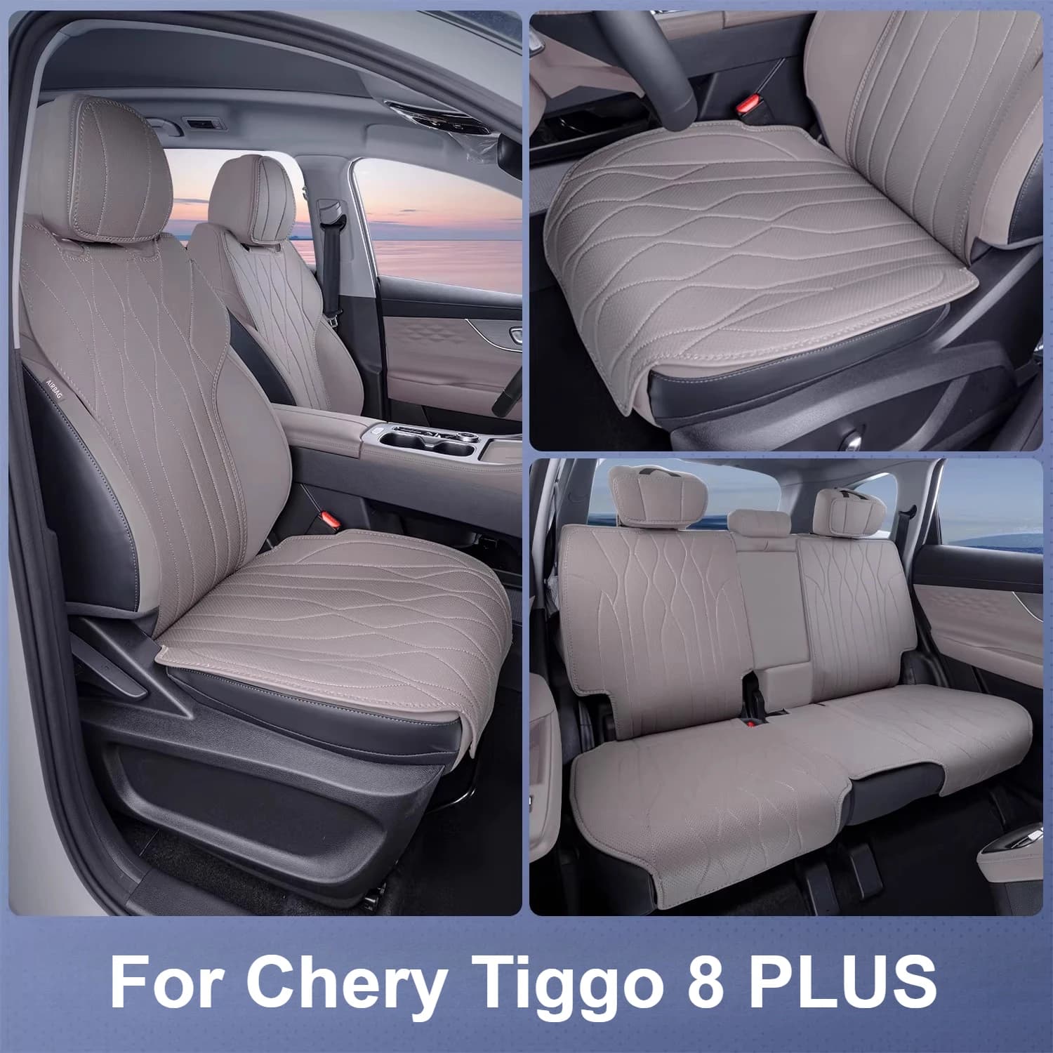 For Chery Tiggo 8 PLUS 2025: Universal Bearing for Seats All Seasons, Comfortable and Breathable, Accessory Covers