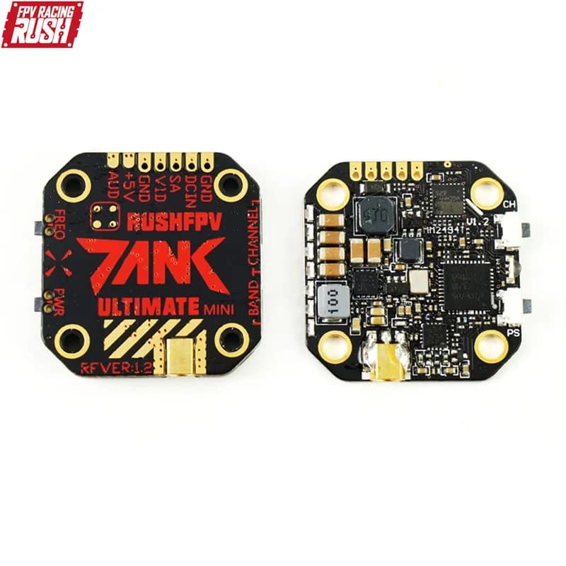 RUSH TANK Ultimate MINI 5.8GHz 48CH RaceBand 0/25/200/500/800mW Transmitter FPV VTX Switchable 20x20 Impilable for RC drones
