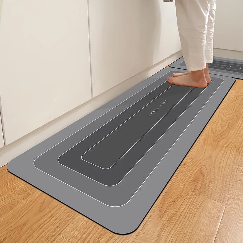 1 pz tappetino da cucina impermeabile, antiscivolo, tappetino Anti-sporco tappetino per la casa, tappetino per porta, tappetino per porta, tappetino per porta in diatomee