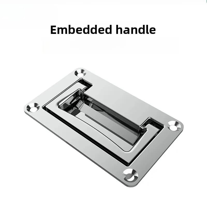 Zinc Alloy Surface Mounted Inset Pull Invisible Handle for Cabinet Drawer Tatami Distribution Box Mechanical Equipment