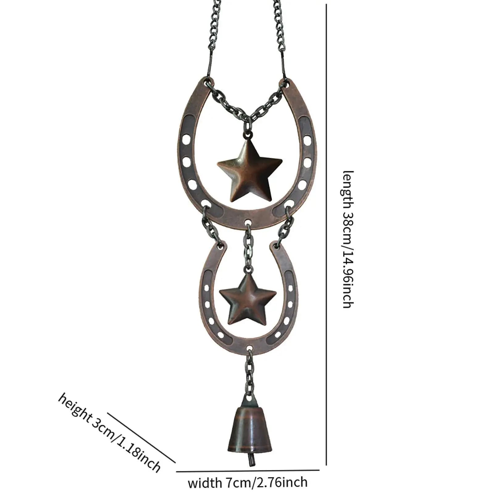 Balcony Wind Chimes Outdoor Metal Wind Bell Decorative Pendant Spinner for Home Garden Window Memorial