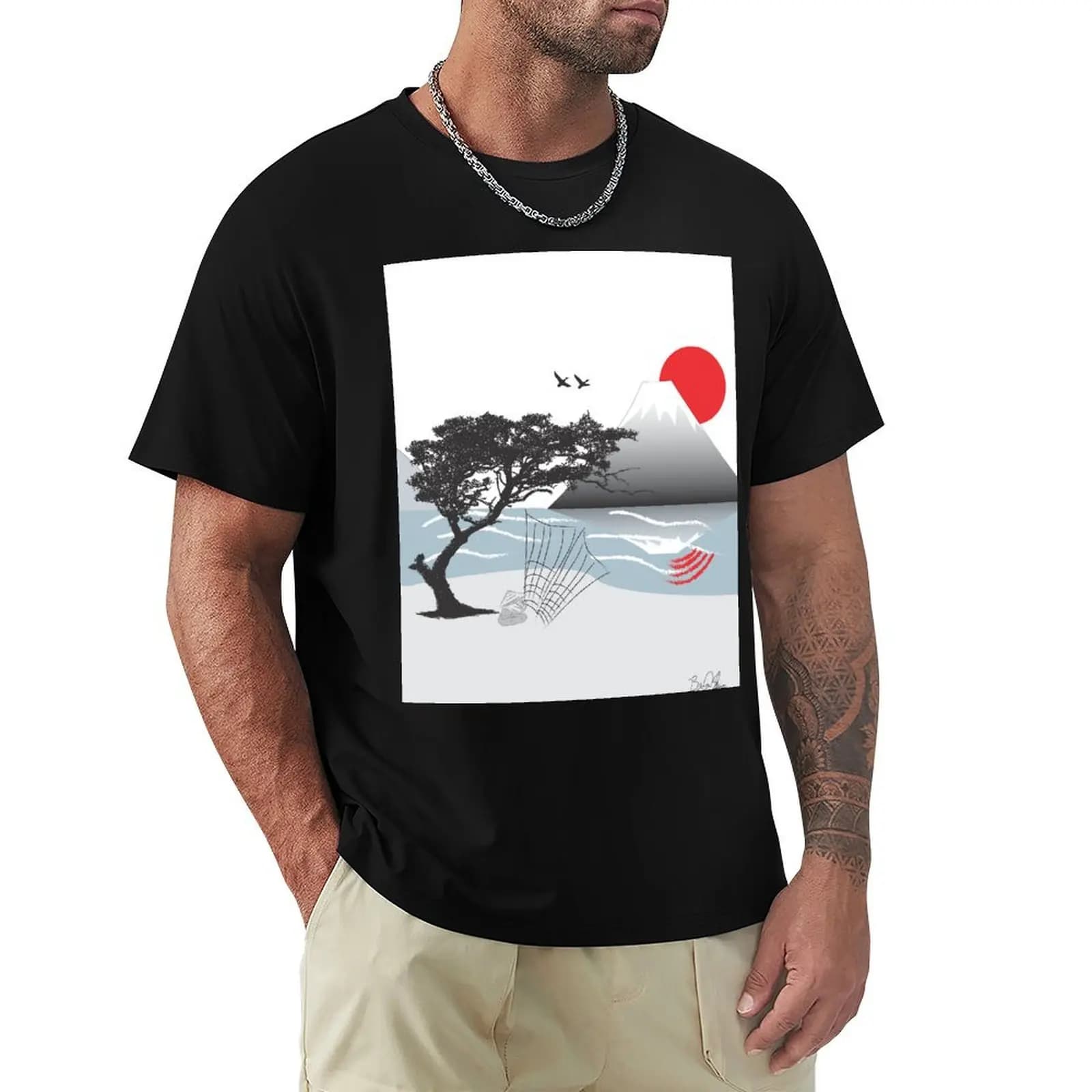 Fishing net T-Shirt UV Sun Protection Tee Shirt