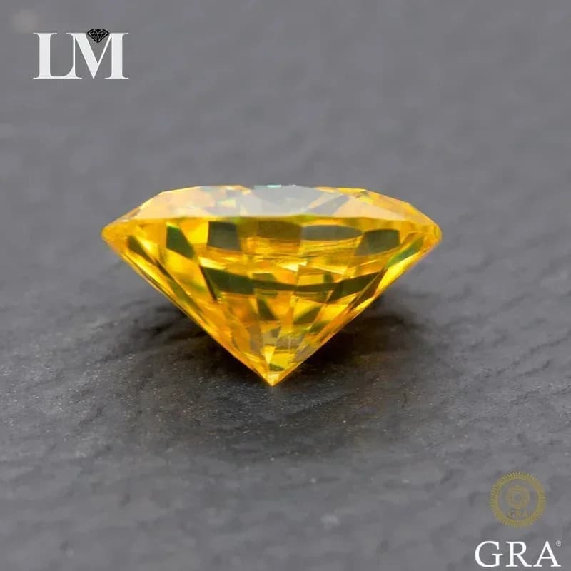NEW Moissanite Stone Golden Yellow Color Oval Cut Lab Created Heat Diamond DIY Jewelry Rings Earrings Making With Certificat