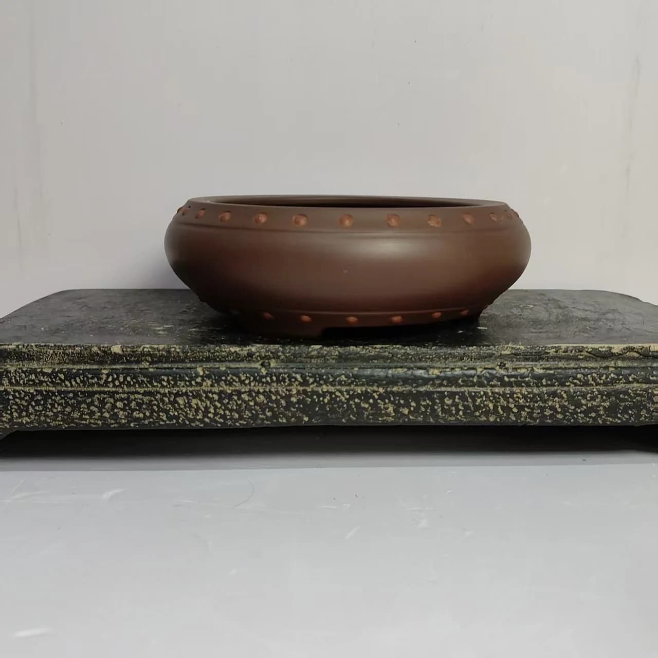 Vaso bonsai non smaltato Yixing fatto a mano con design per unghie