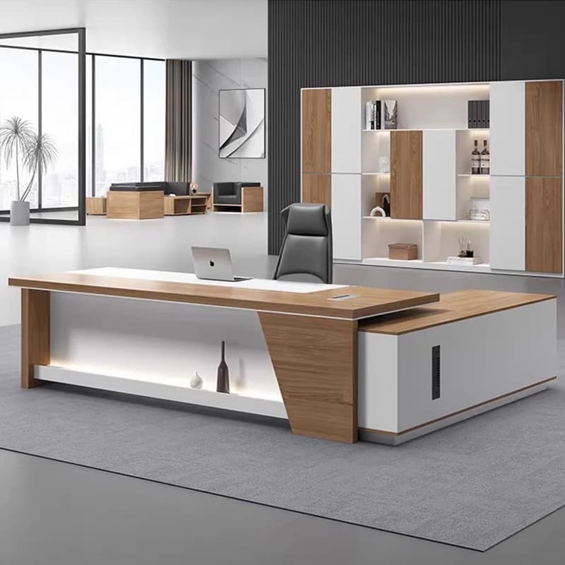 Designer Unique Boss Table Chinese Unusual Customized Reading Gaming Desks Modern Chair Cabinet Mesa Escritorio Office Furniture