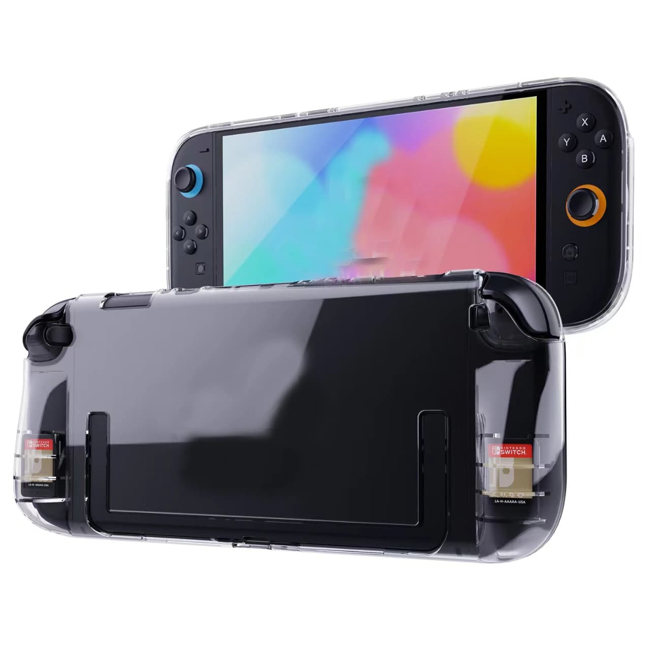 Per Switch, per Switch 2: Custodia Protettiva Trasparente in TPU Antiurto e Antigraffio, Ultra-Trasparente Effetto Cristallo, Morbida