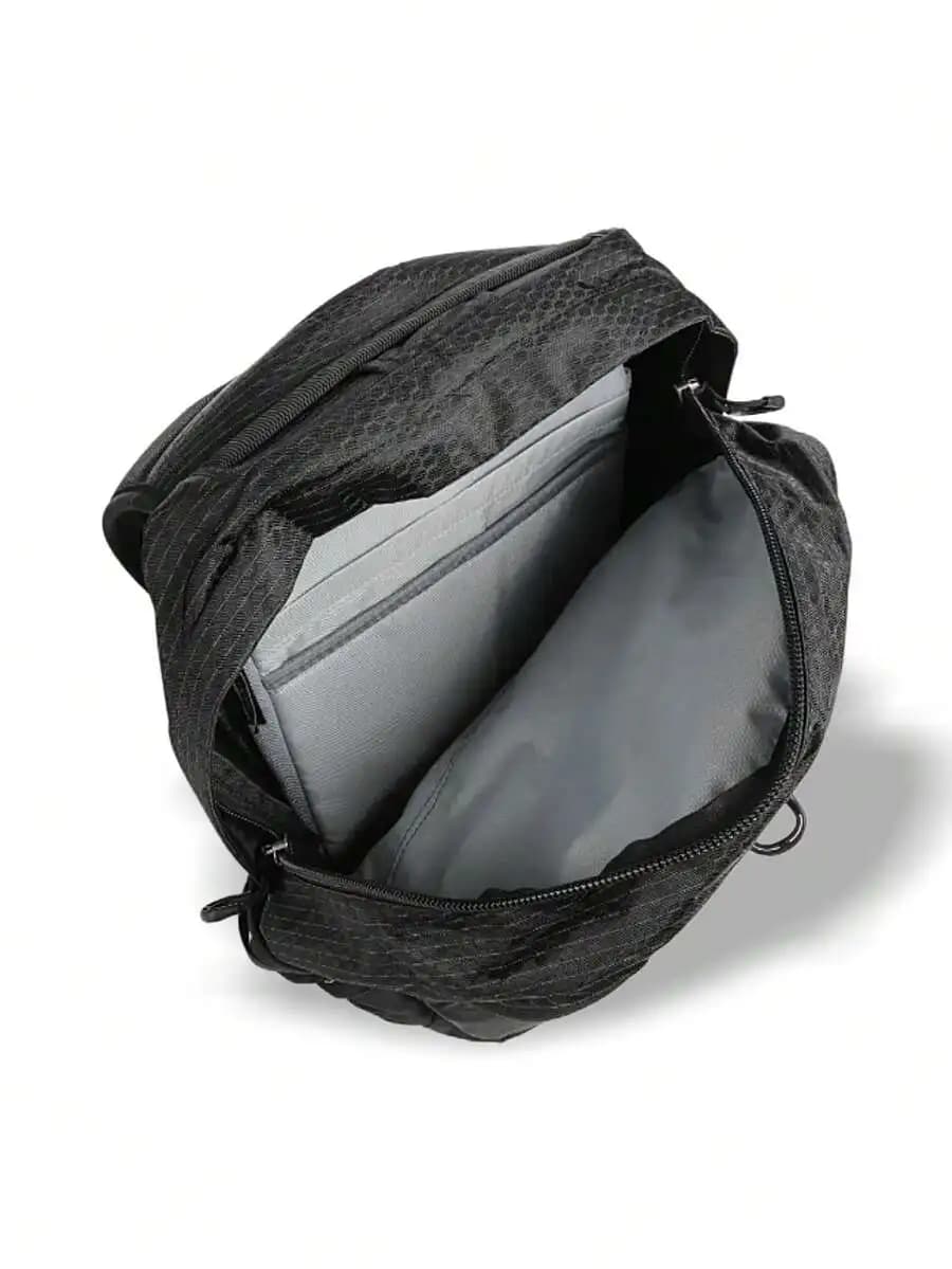 Zaino Unisex Leggero e Traspirante, Colore Unico, Asciugatura Rapida, per Uso Quotidiano, Viaggi, Scuola, Nero