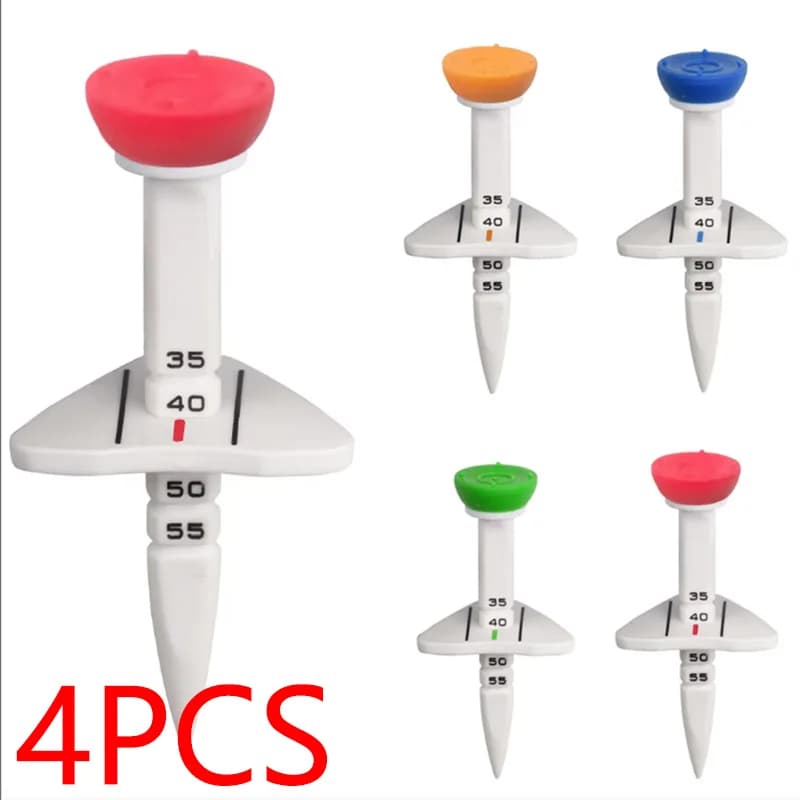 4 Pcs 33-55mm Adjustable-height Golf Tee Training Golf Accessories Golf Tees GEFQZ03
