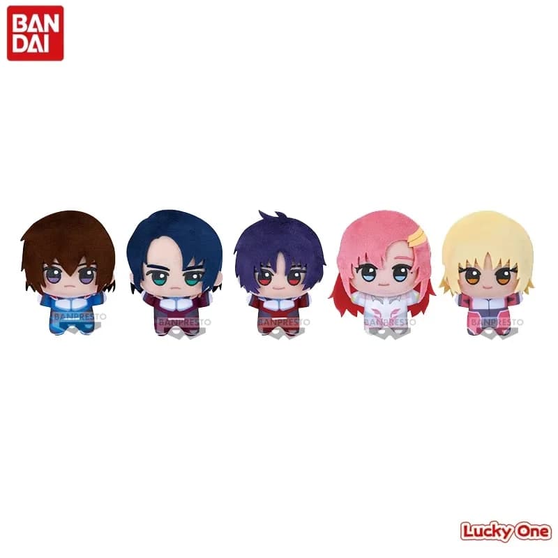 Disponibile BANDAI Gundam Seed Pilot Fukirakari Nunu Mi Anime Peluche Peluche da collezione per i fan Fabbrica di occhiali