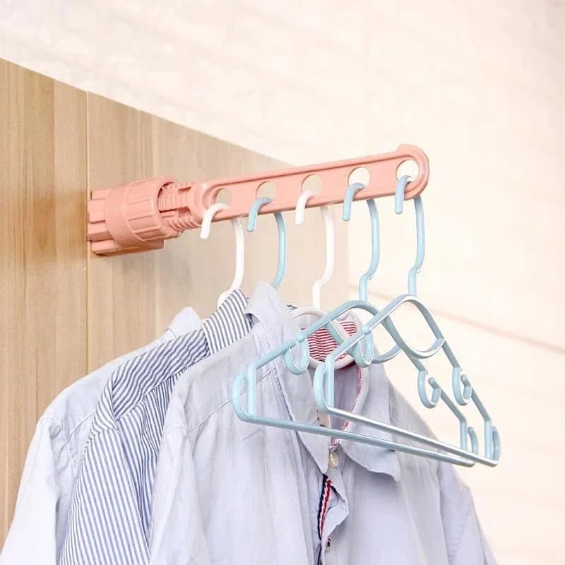 Wall mounted folding coat hanger 5 holes wall mounted coat hanger for bathroom without punching 5 holes